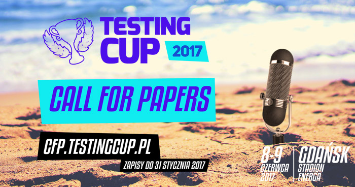 TestingCup 2017 - zgłoś prelekcję