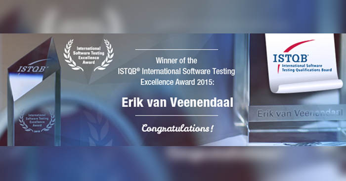 Erik van Veenendaal zdobywa nagrodę ISTQB 2015
