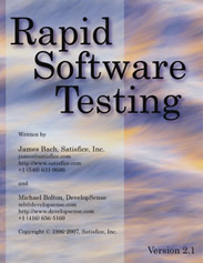 Michael Bolton - Rapid Software Testing