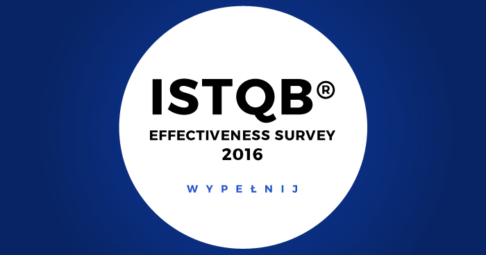 Wypełnij ankietę ISTQB 2016