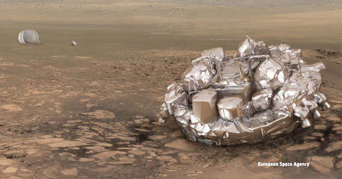 Nieudane lądowanie na Marsie spowodowane przez defekt?
